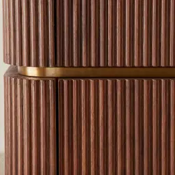 San Pierre II Walnut Veneer High Cabinet