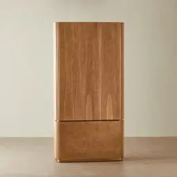 San Pierre II Light Brown Ash Veneer High Cabinet