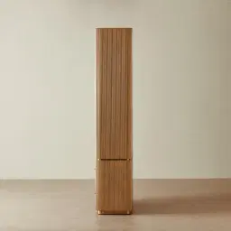 San Pierre II Light Brown Ash Veneer High Cabinet