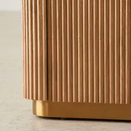 San Pierre II Light Brown Ash Veneer High Cabinet