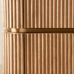 San Pierre II Light Brown Ash Veneer High Cabinet