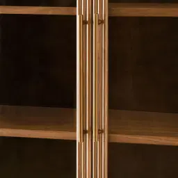 San Pierre II Light Brown Ash Veneer High Cabinet