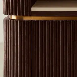 San Pierre II Ebony Brown Ash Veneer Bookshelf