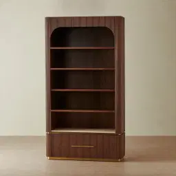 San Pierre II Walnut Veneer Bookshelf