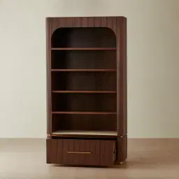 San Pierre II Walnut Veneer Bookshelf