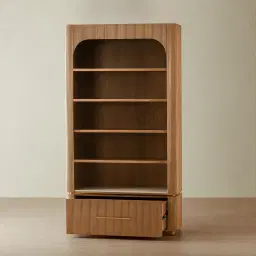 San Pierre II Light Brown Ash Veneer Bookshelf