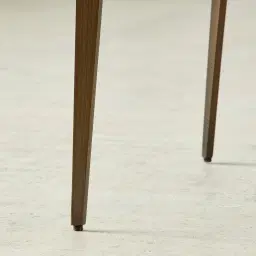 Polina Tuscan Brown Vegan Leather Dining Chair - Brushed Bronze Legs