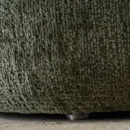 Polly Kids Green Chenille Fabric Play Stool