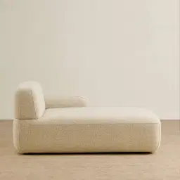 Capri Pearl Beige Modular Right Chaise