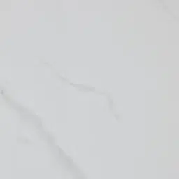 Terzetto Kids White Sintered Stone Play Table - Mocha Walnut Legs