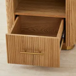 San Pierre Kids Light Brown Ash Veneer Bedside Table