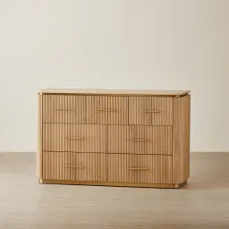 San Pierre Kids Light Brown Ash Veneer Dresser