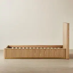 San Pierre Light Brown Ash Veneer King Single Bed