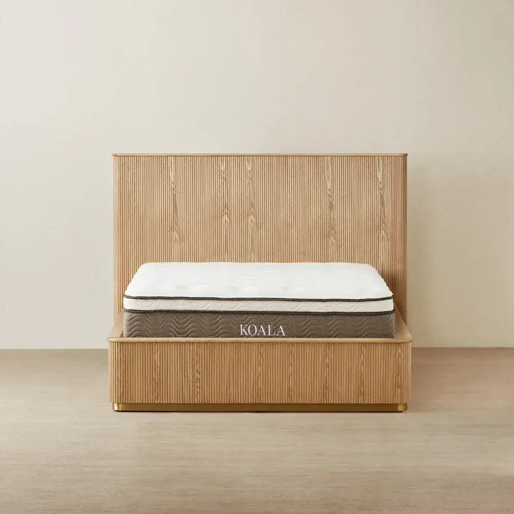 San Pierre Light Brown Ash Double Bed