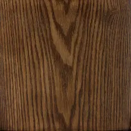 Lila Mid Beige Woven Fabric Dining Chair - Amber Brown Wooden Leg