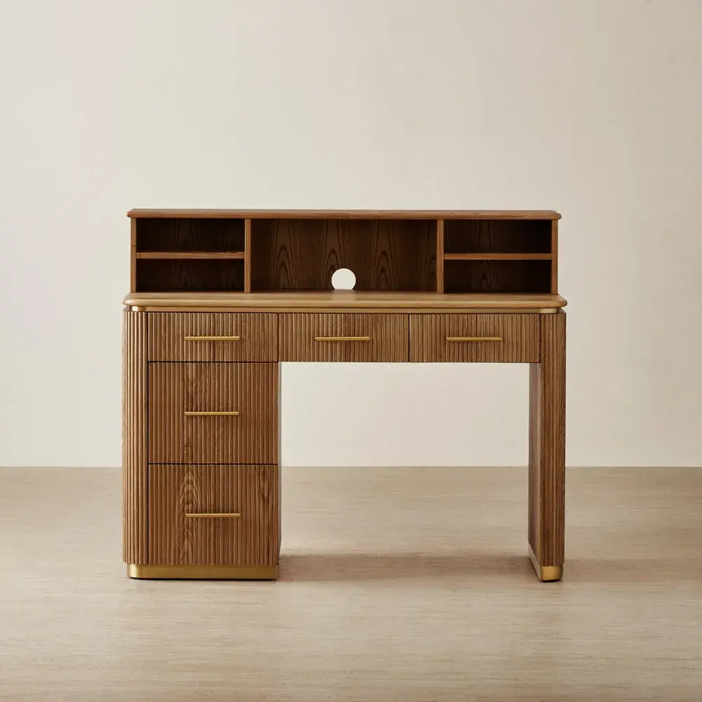 San Pierre Toffee Brown Ash Kids Study Desk