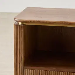 San Pierre Kids Toffee Brown Ash Veneer Bedside Table