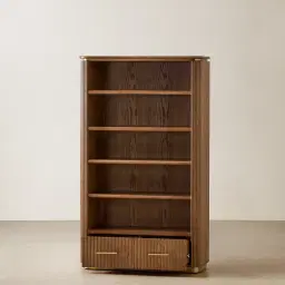 San Pierre Kids Toffee Brown Ash Veneer Bookshelf