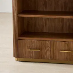 San Pierre Kids Toffee Brown Ash Veneer Bookshelf