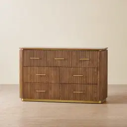 San Pierre Kids Toffee Brown Ash Veneer Dresser