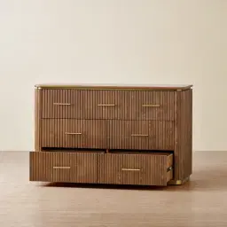 San Pierre Kids Toffee Brown Ash Veneer Dresser