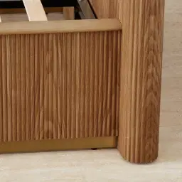 San Pierre Toffee Brown Ash Veneer Double Bed