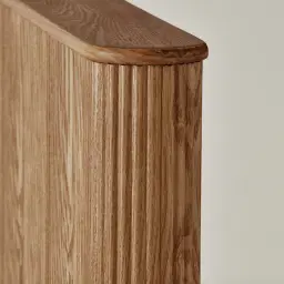 San Pierre Toffee Brown Ash Veneer Double Bed