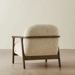 Delphine Mid Beige Fabric Occasional Chair