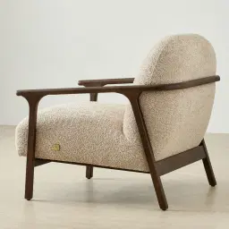 Delphine Mid Beige Fabric Occasional Chair