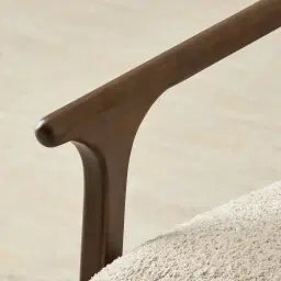 Delphine Mid Beige Fabric Occasional Chair