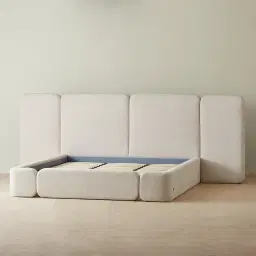 Arcadia Warm Ivory King Bed