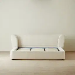 Antonella Stone Cream Fabric King Bed