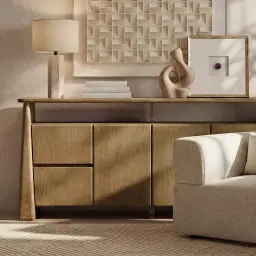 Dunstan Medium Brown Veneer Sideboard