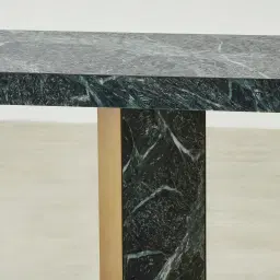 Luna Matte Emerald Sintered Stone Console Table