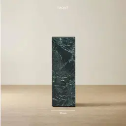 Santorini Matte Emerald Sintered Stone High Plinth 30x30x90cm