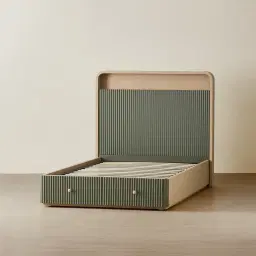 Harper Sage Green Kids King Single Bed