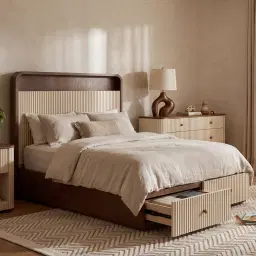 Harper Beige Kids King Single Bed