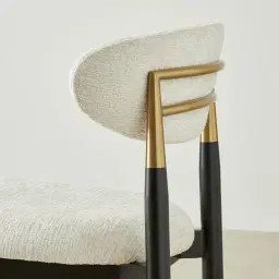 Amali Fusion Grey Woven Fabric Dining Chair