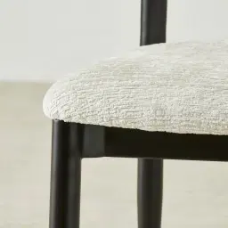 Amali Fusion Grey Woven Fabric Dining Chair