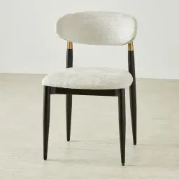 Amali Fusion Grey Woven Fabric Dining Chair