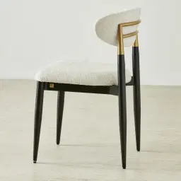 Amali Fusion Grey Woven Fabric Dining Chair