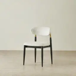 Amali Fusion Grey Woven Fabric Dining Chair