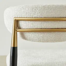 Amali Fusion Grey Woven Fabric Dining Chair