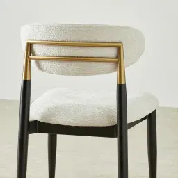 Amali Fusion Grey Woven Fabric Dining Chair