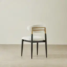 Amali Fusion Grey Woven Fabric Dining Chair