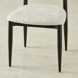 Amali Fusion Grey Woven Fabric Dining Chair