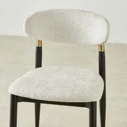 Amali Fusion Grey Woven Fabric Dining Chair