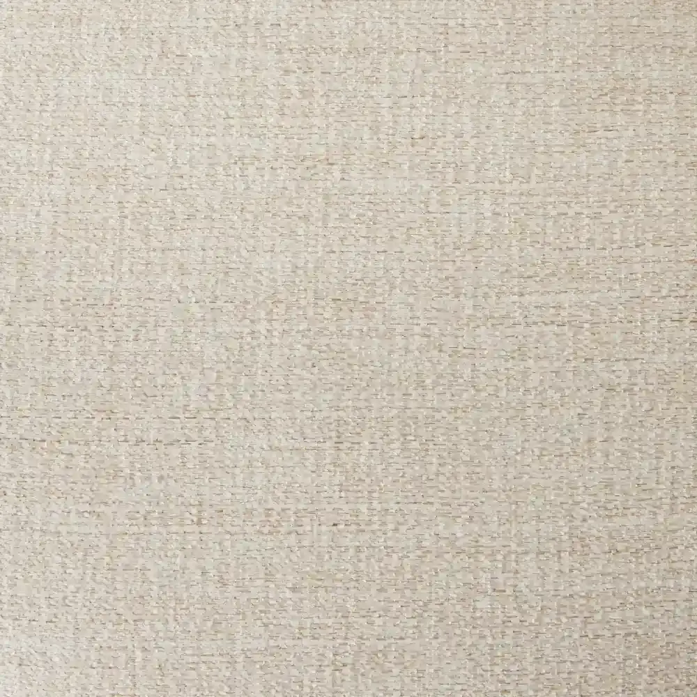 Macie Lite Chiffon White Fabric Modular Sofa - Ottoman