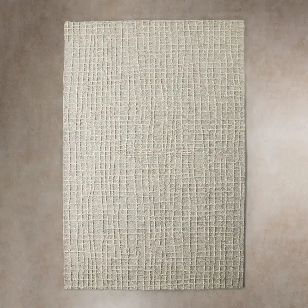 Hobson Cream Floor Rug - Medium 200cm x 300cm