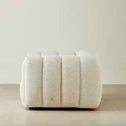 Gabriella Stone Cream Woven Fabric Occasional Chair